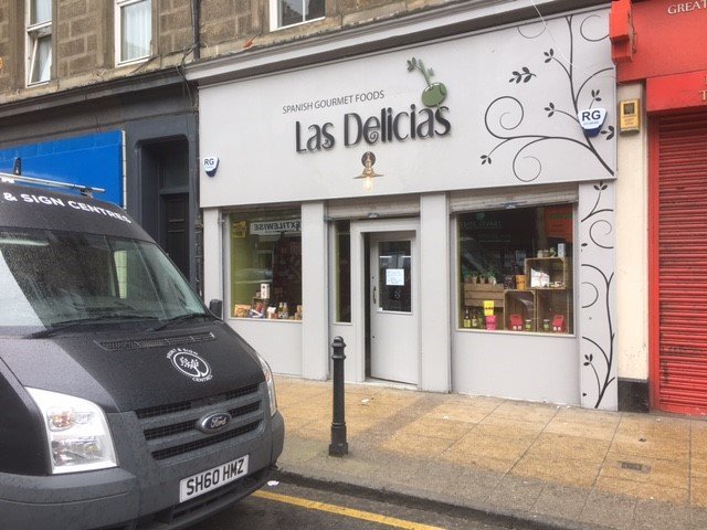 Shop front signage Edinburgh